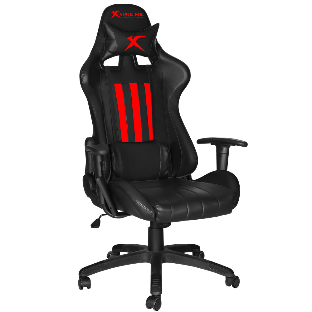XTRIKE ME GC-905BK Gaming Chair - Modern Recliner with Cushion and Caster Wheels
