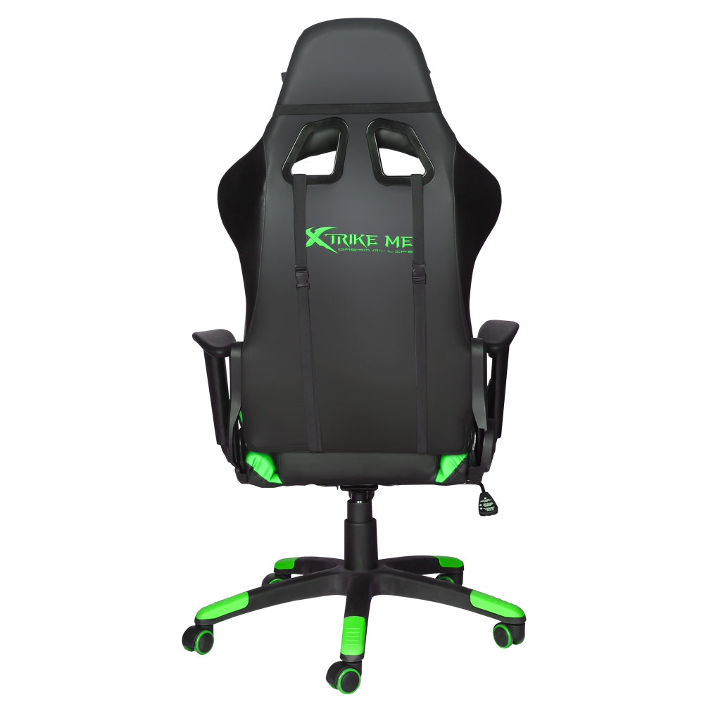 XTRIKE ME GC-905BK Gaming Chair - Modern Recliner with Cushion and Caster Wheels