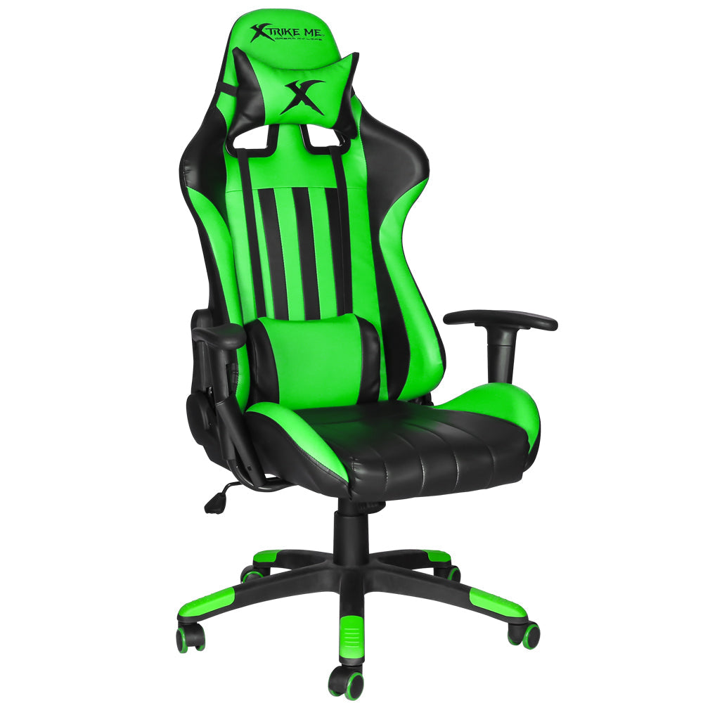 XTRIKE ME GC-905BK Gaming Chair - Modern Recliner with Cushion and Caster Wheels