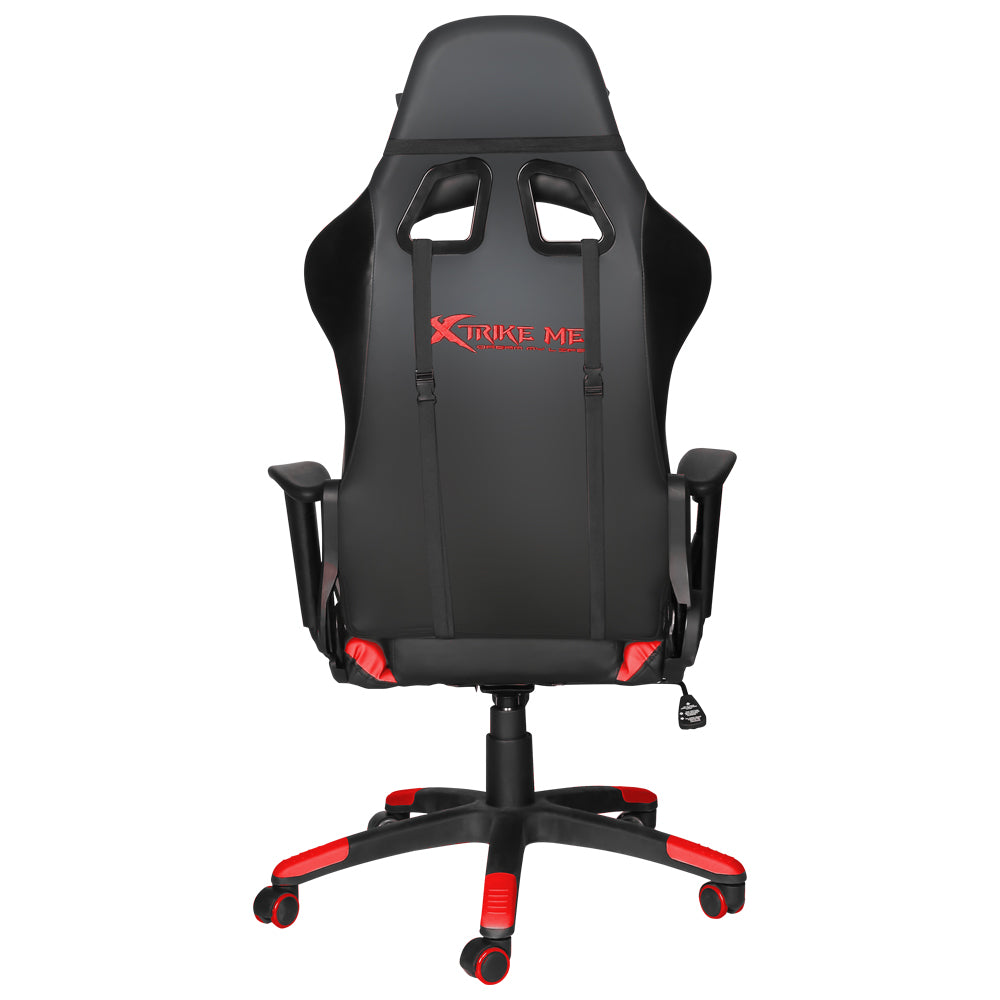 XTRIKE ME GC-905BK Gaming Chair - Modern Recliner with Cushion and Caster Wheels