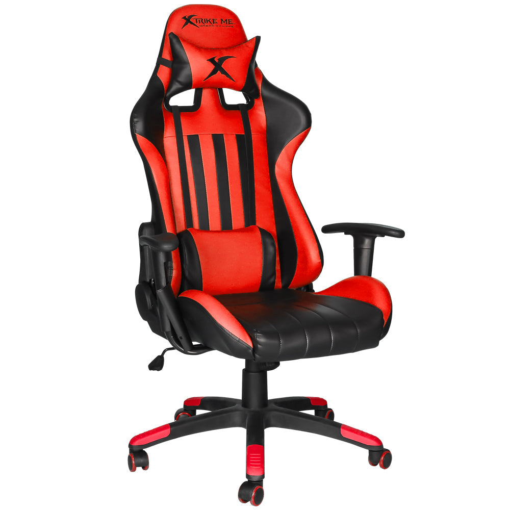 XTRIKE ME GC-905BK Gaming Chair - Modern Recliner with Cushion and Caster Wheels