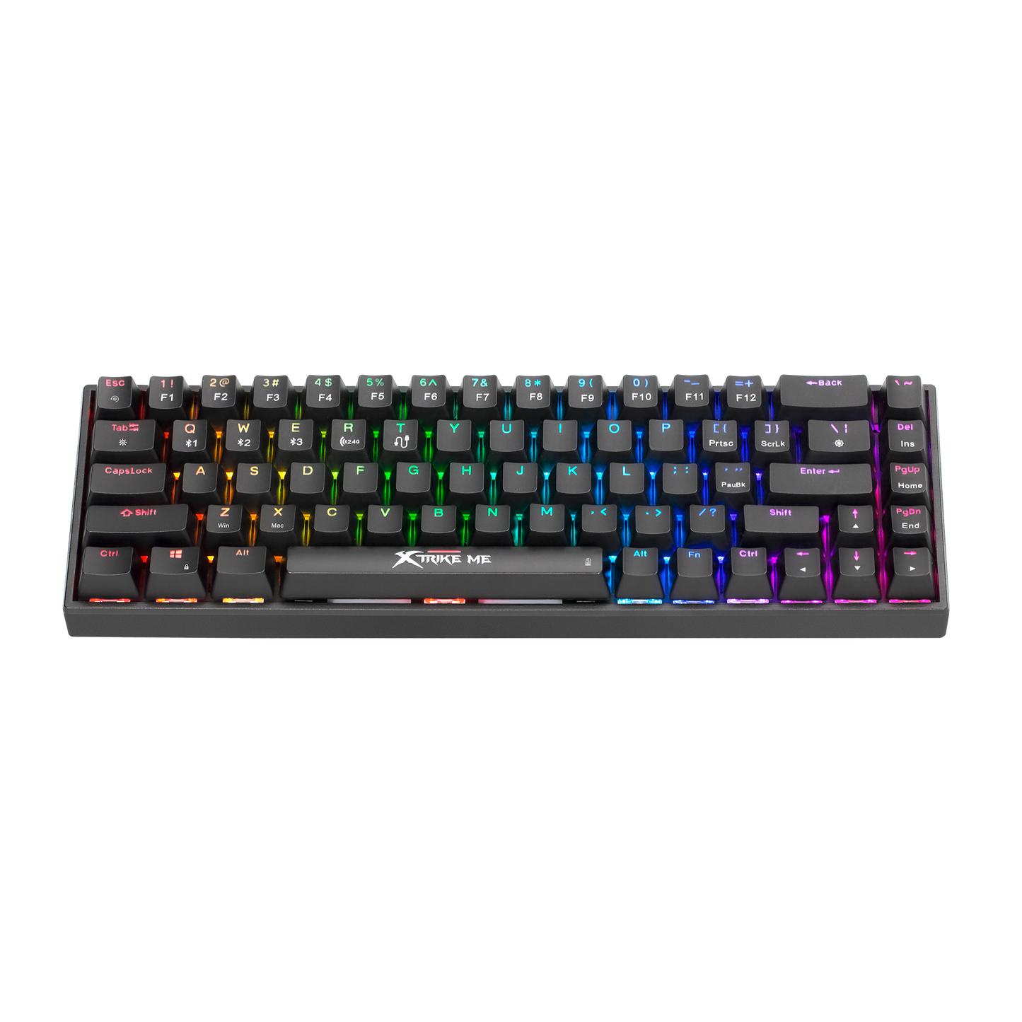Xtrike Me Gk-994w Rgb 68 Key Bt 2.4ghz Wireless Gaming Keyboard Black