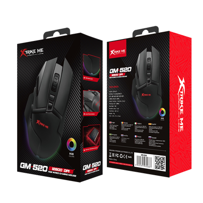 Xtrike Me Gm520 (8 Buttons) Rgb Wired Gaming Mouse