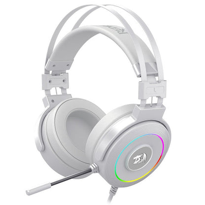Redragon H320W LAMIA 2 RGB 7.1 Gaming Headset with Noise-Cancellation (White)