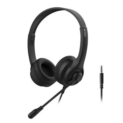 A4Tech HS-8i Black Light Weight Rotatable Mic Wired Headset