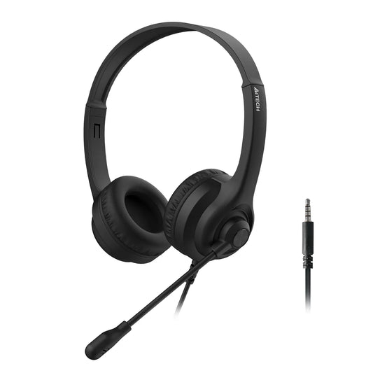 A4Tech HS-8i Black Light Weight Rotatable Mic Wired Headset