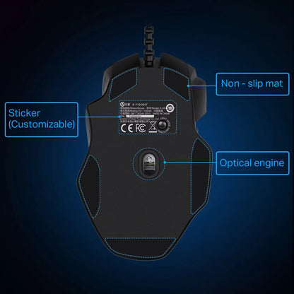 E-YOOSO X-49 RGB Wired Gaming Mouse with 6 DPI & Ergonomic Design