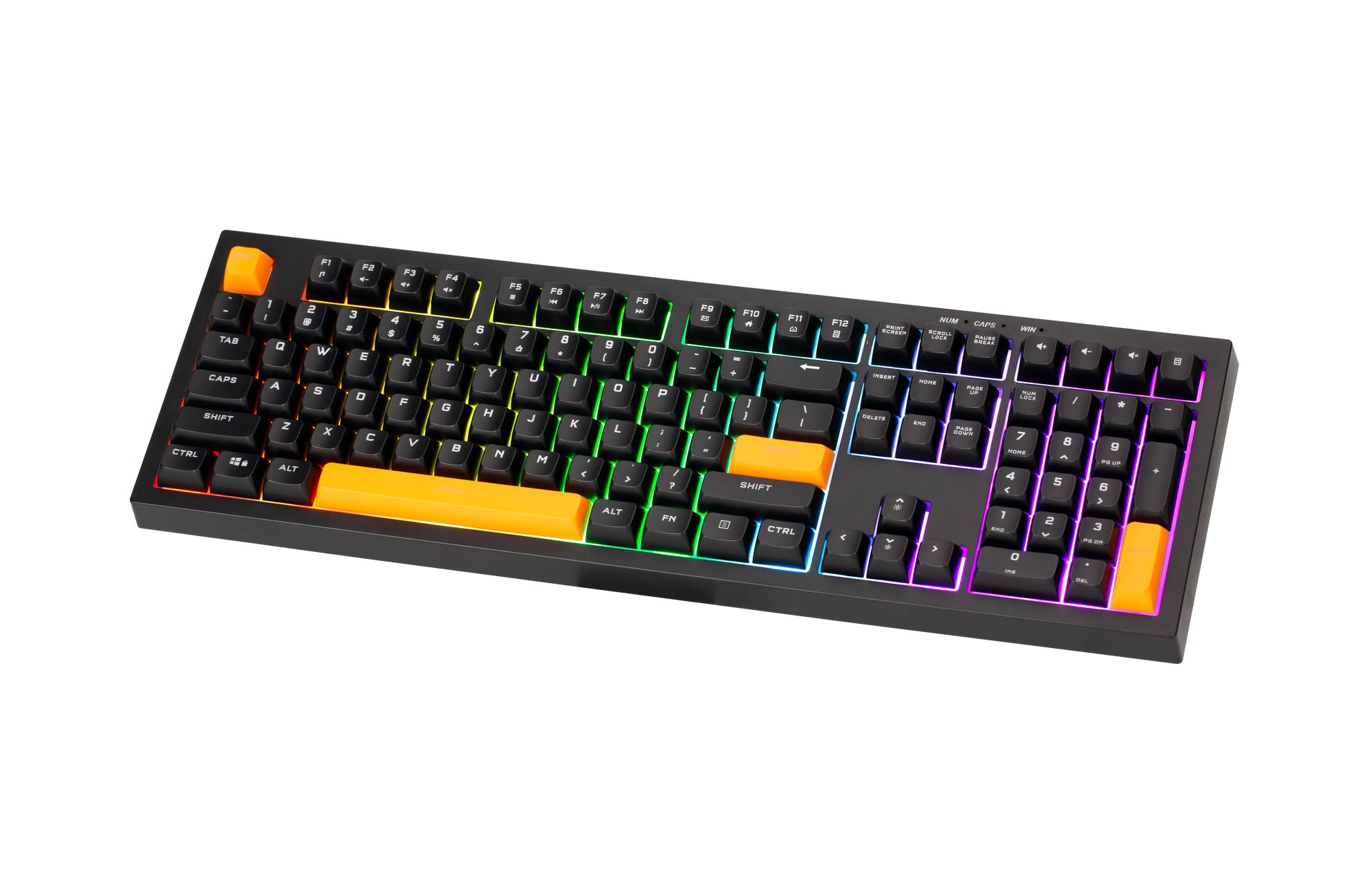 Xtrike Me Kb-512 Bk 108 Key Wired Mechanical Feel Usb-c Keyboard Black