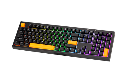 Xtrike Me Kb-512 Bk 108 Key Wired Mechanical Feel Usb-c Keyboard Black