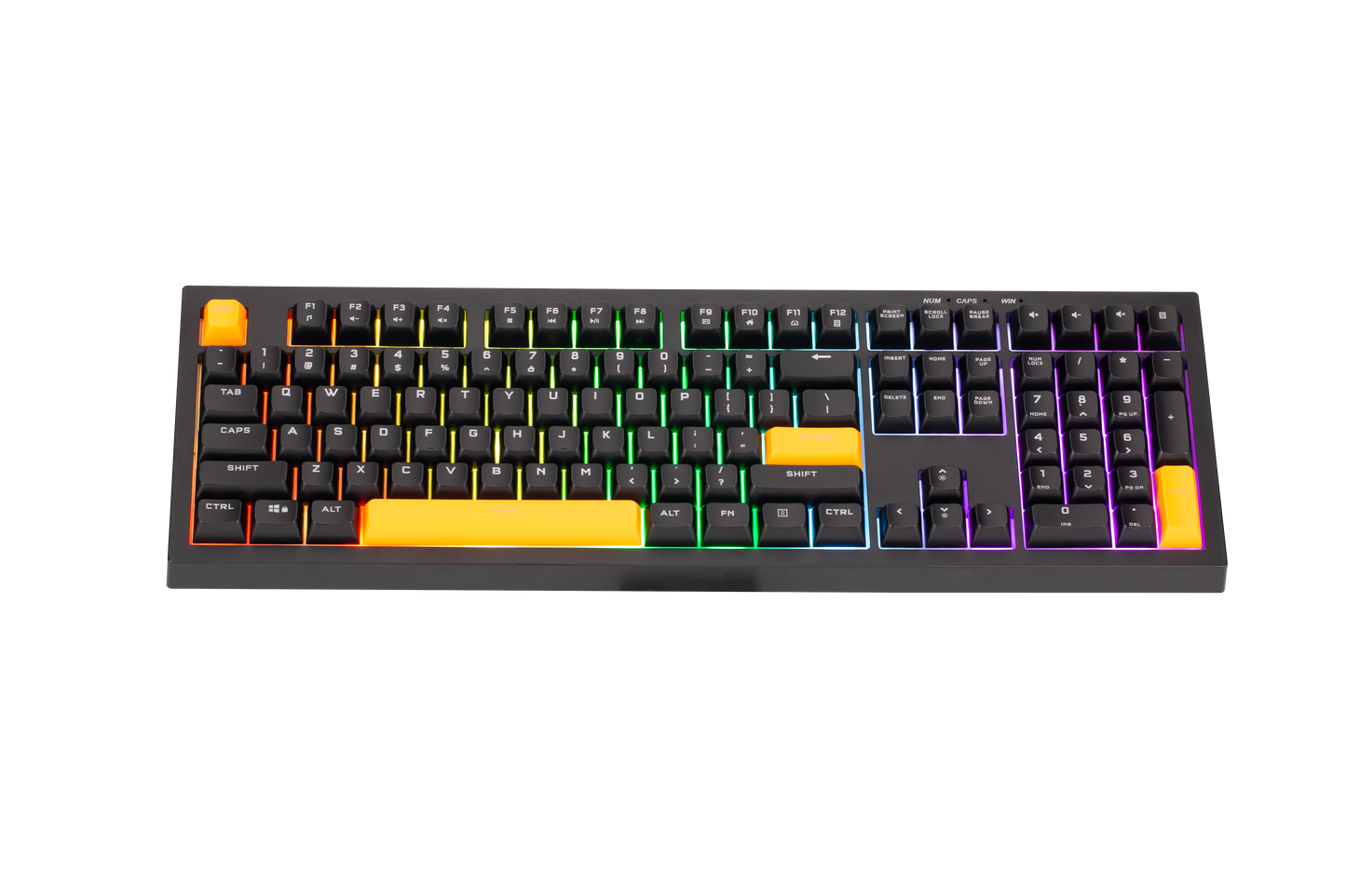 Xtrike Me Kb-512 Bk 108 Key Wired Mechanical Feel Usb-c Keyboard Black