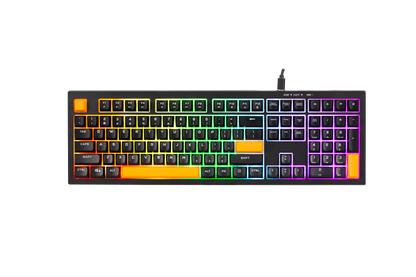 Xtrike Me Kb-512 Bk 108 Key Wired Mechanical Feel Usb-c Keyboard Black