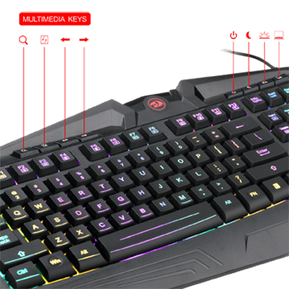 Redragon K503 HARPE PRO RGB Backlit Gaming Keyboard (Black)