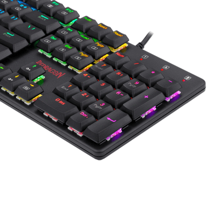 Redragon K589 SHRAPNEL RGB Backlit Mechanical Gaming Keyboard 104 Keys Anti-ghosting (Red Switches)