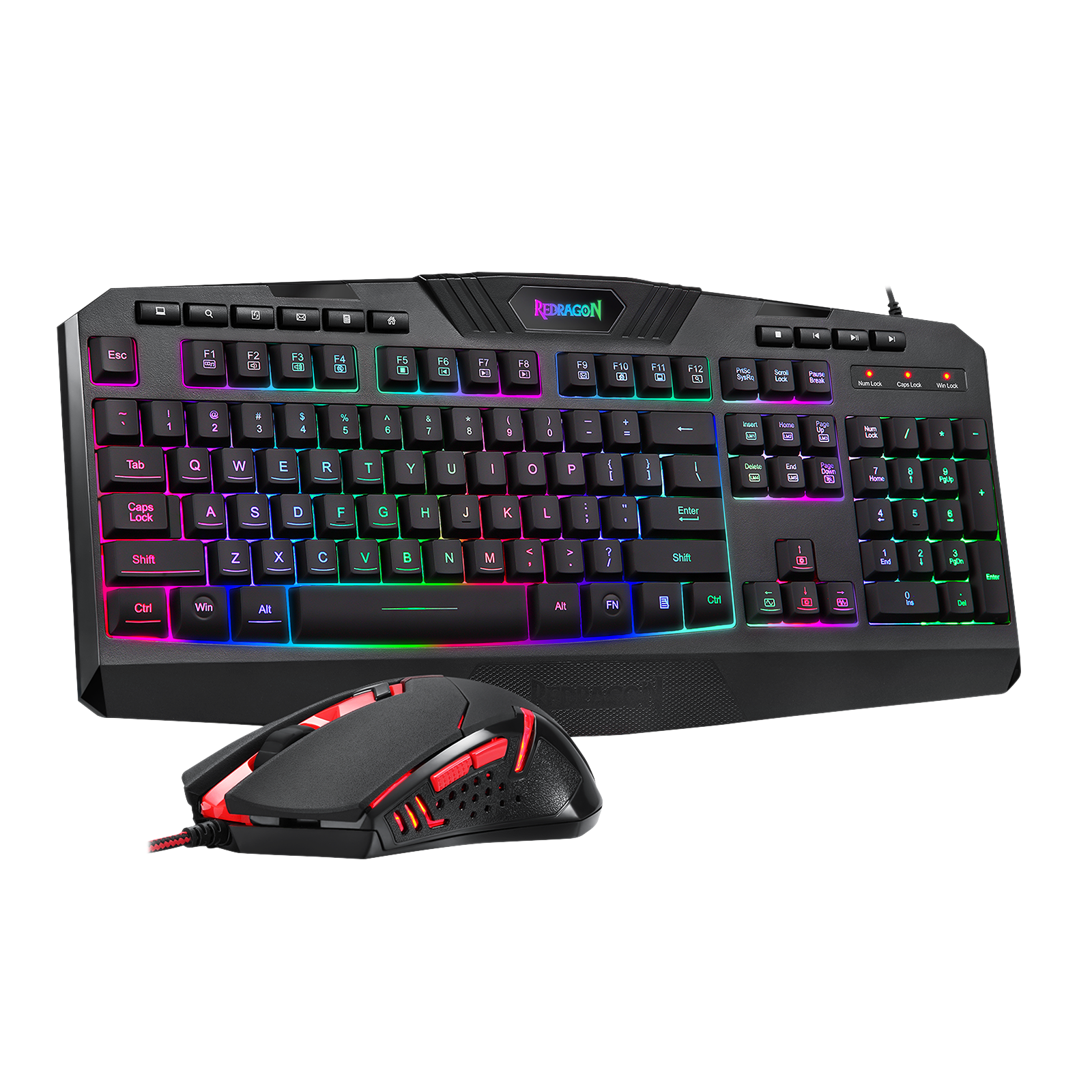 Redragon S101-3 RGB Gaming Keyboard and Mouse Combo
