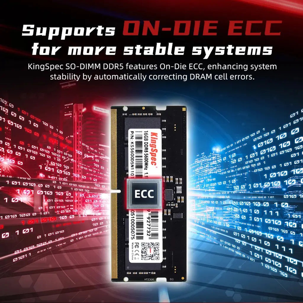 KingSpec 16GB DDR5 Desktop 5600 MHz SODIMM Memory