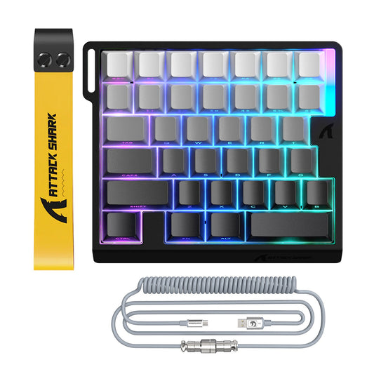 ATTACK SHARK M36 HE One-Handed Magnetic Switch Keyboard & C01 ULTRA LED Aviator Cable