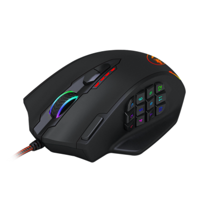 Redragon M908 IMPACT MMO Gaming Mouse, 12400 DPI (Black)