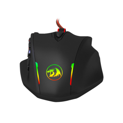 Redragon M908 IMPACT MMO Gaming Mouse, 12400 DPI (Black)