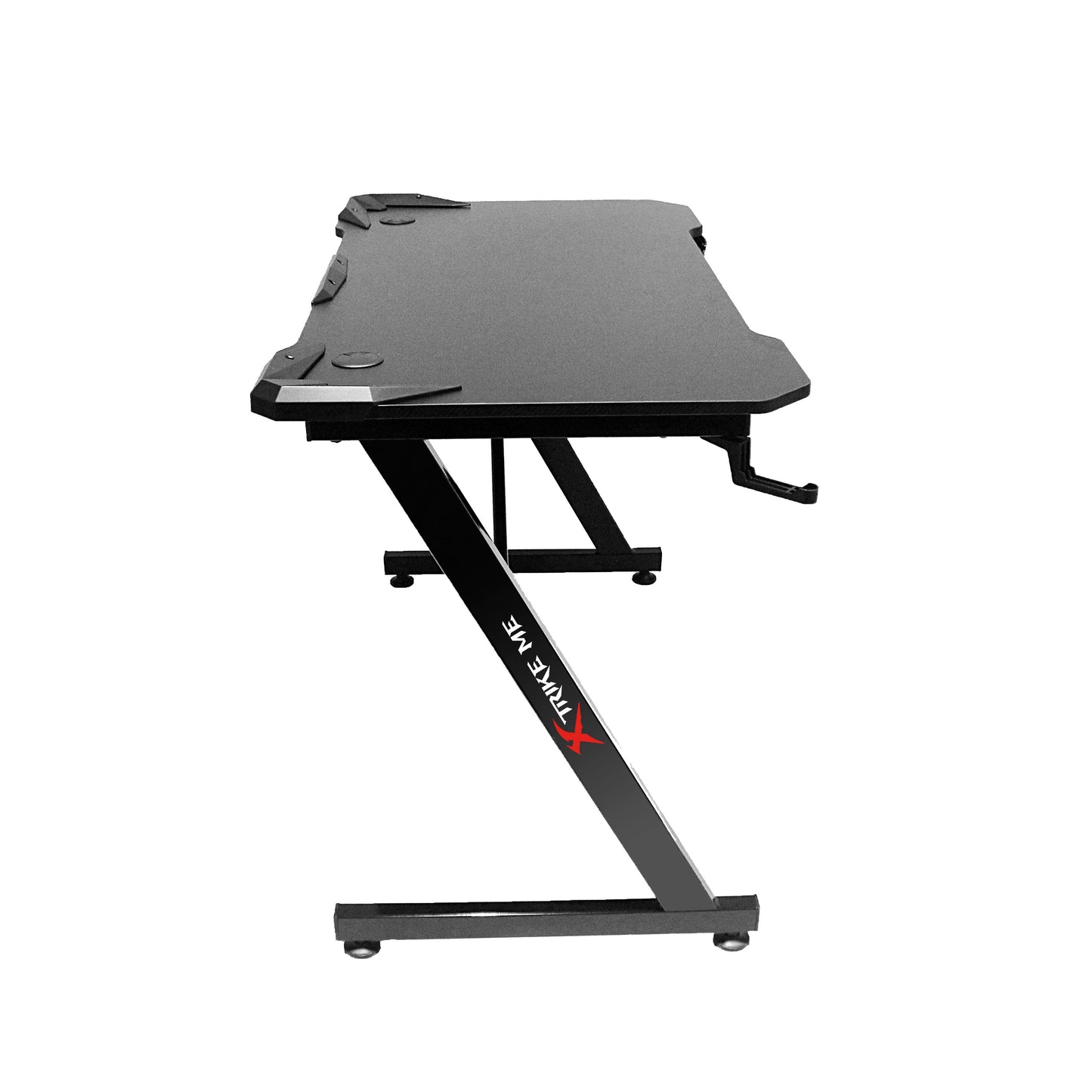 Xtrike Me Dk-02 Ergonomic Computer Desk With Headphone Hook And Cup Holder Z-shaped Legs Black