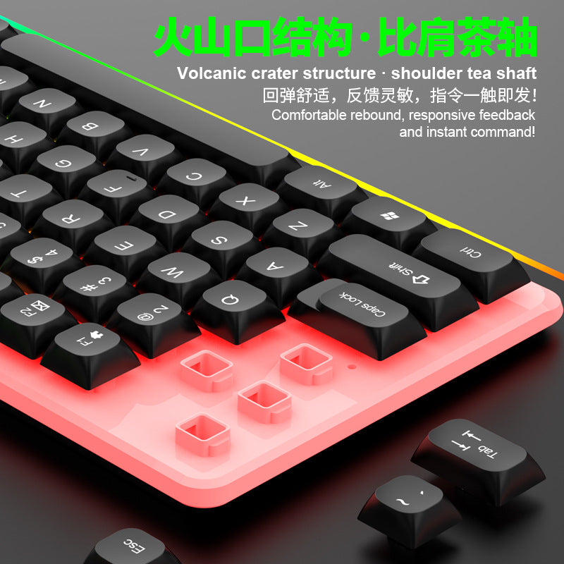 E-Yooso Z-99 Mechanical Keyboard - White (Silver Wood Switch)