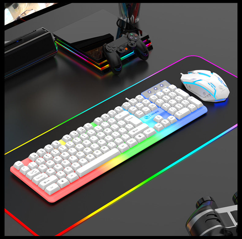 E-Yooso Z-99 Mechanical Keyboard - White (Silver Wood Switch)