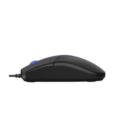 A4Tech N-530S Black Illuminated Blue Backlit Wired Mouse