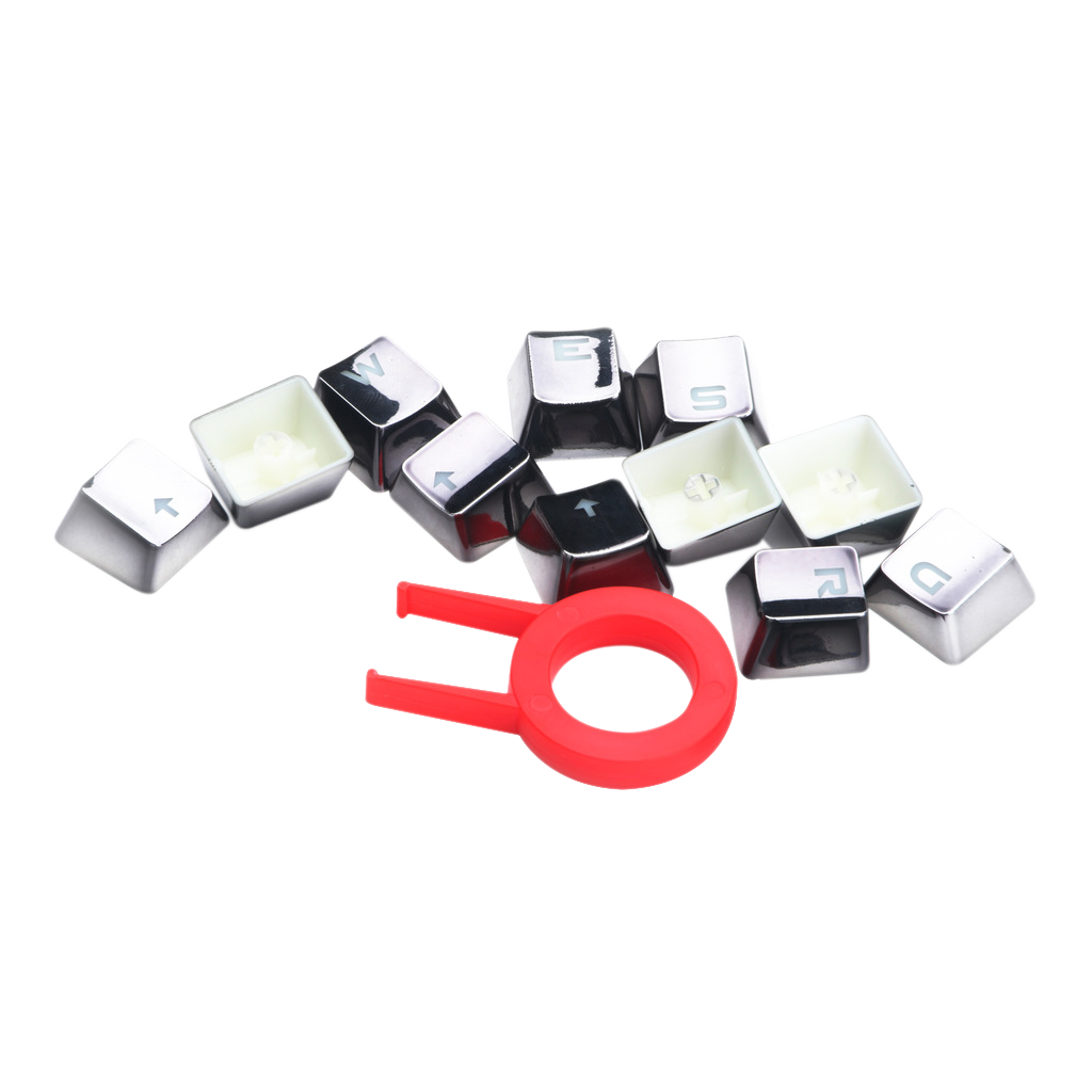 Redragon A103gr 12 Chrome Keycaps Mx Style With Key Puller