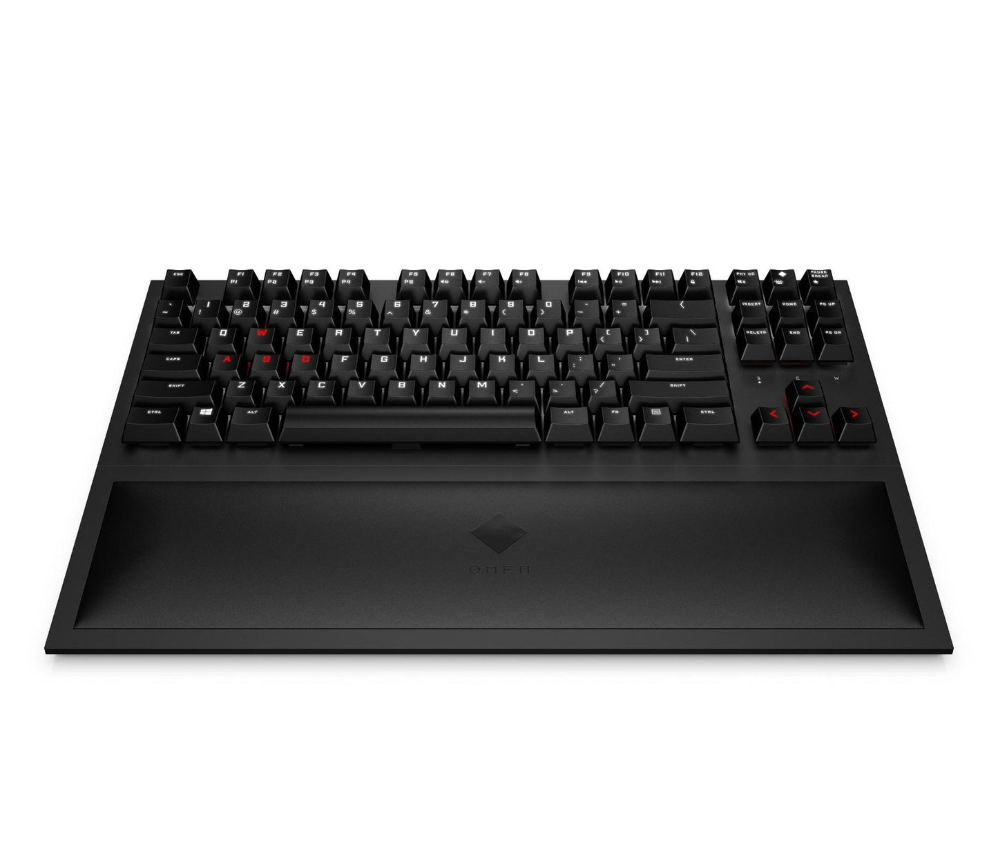 HP Omen Spacer TKL Wireless Gaming Keyboard White and Red Backlit Box Packed with Wrist Rest