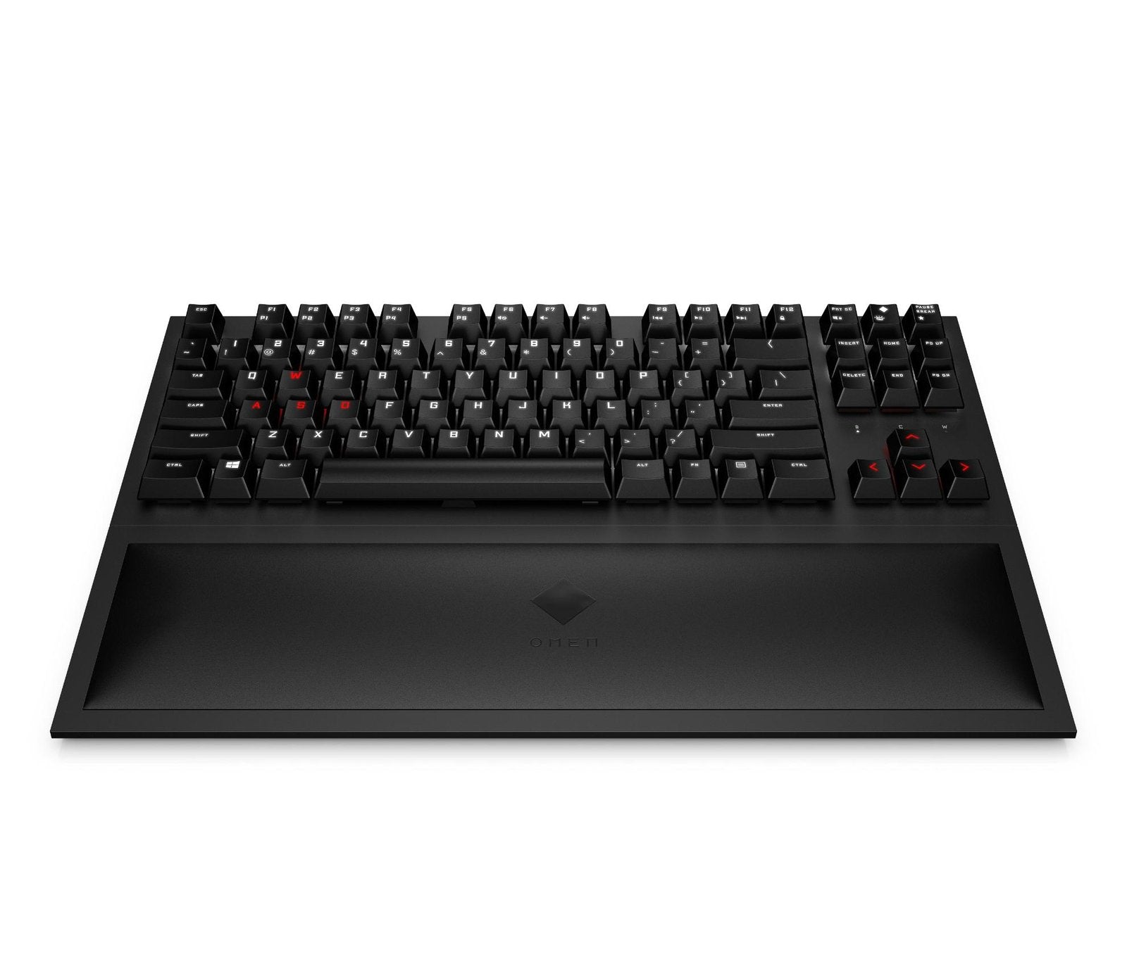 HP Omen Spacer TKL Wireless Gaming Keyboard White and Red Backlit Box Packed with Wrist Rest