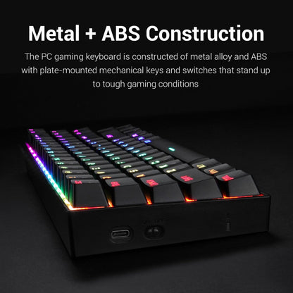 Redragon K599 KRS DEIMOS RGB Wireless Mechanical Gaming Keyboard with Red Switches (Black)