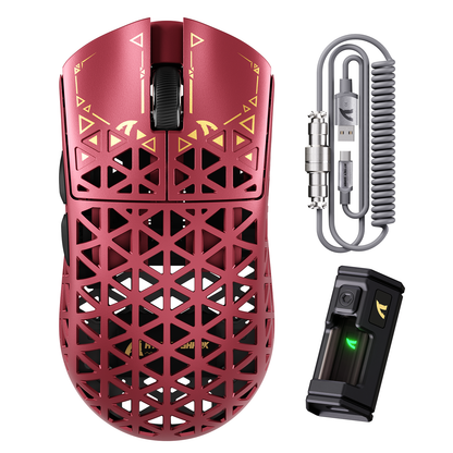 ATTACK SHARK R5 ULTRA Carbon Fiber Wireless 8K PAW3950MAX Gaming Mouse with 8K Coiled Cable