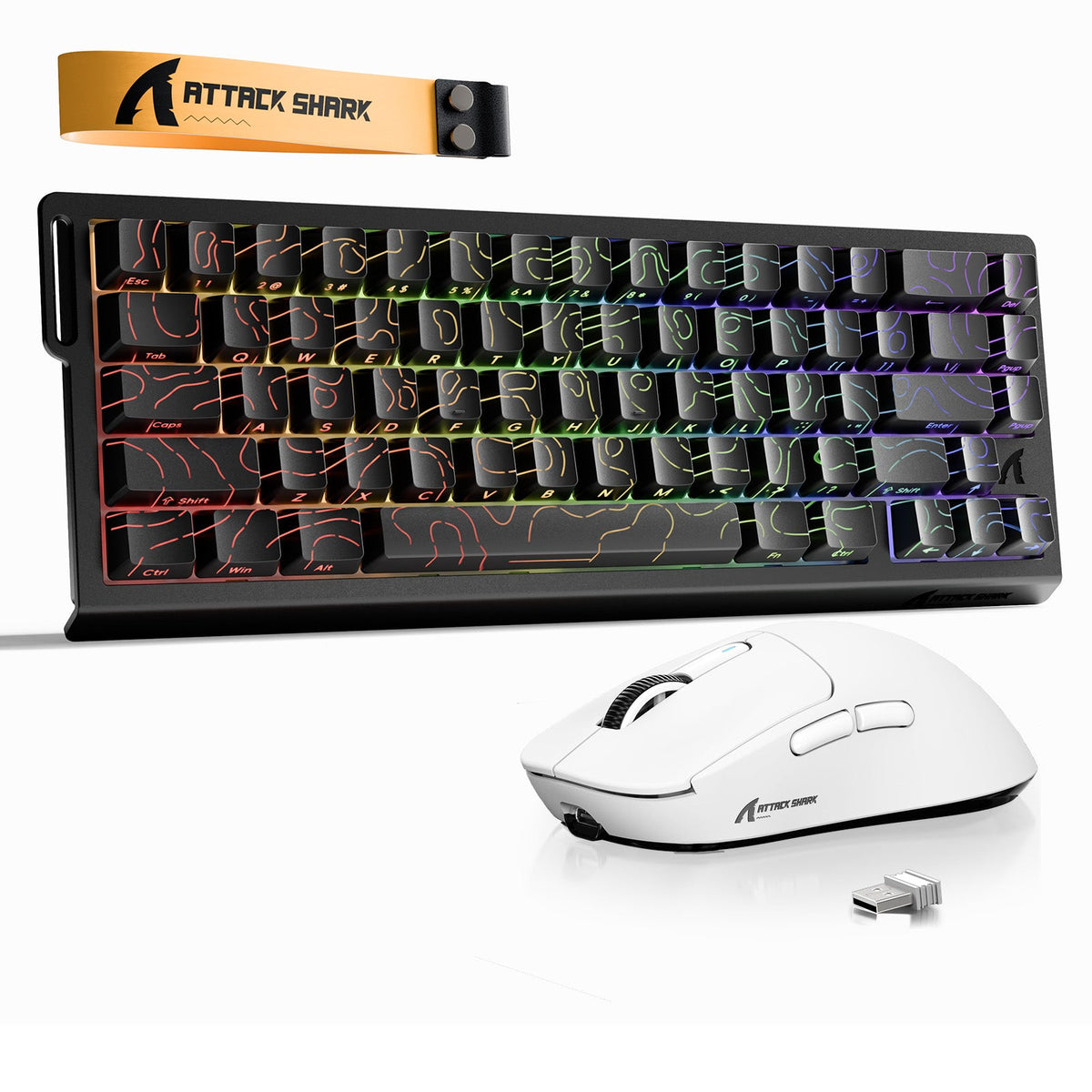 ATTACK SHARK X68HE Rapid Trigger Keyboard + X3 Wireless Gaming Mouse Bundle