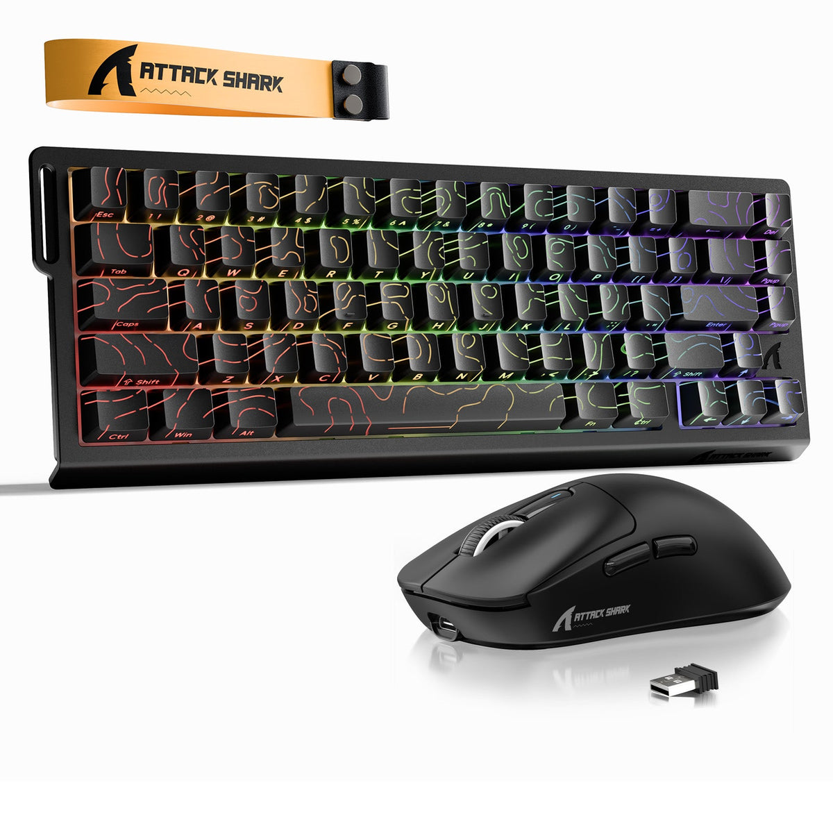 ATTACK SHARK X68HE Rapid Trigger Keyboard + X3 Wireless Gaming Mouse Bundle