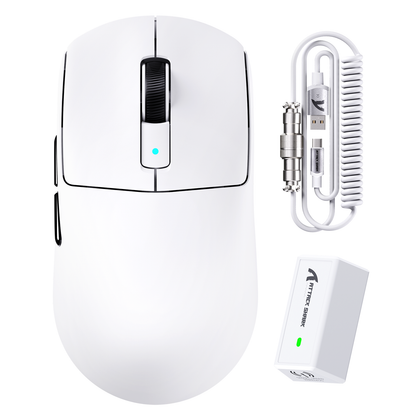 ATTACK SHARK R6 LIGHTSPEED Wireless Gaming Mouse with C06 Mouse Coiled Cable