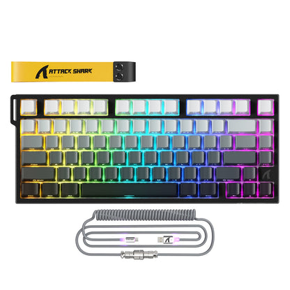 ATTACK SHARK R82 HE Wired 75% Gaming Keyboard  with C01ULTRA LED Cable