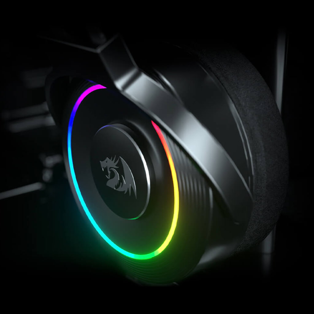 Redragon H320 Black Lamia 2 RGB 360 Rotating Microphone Headset
