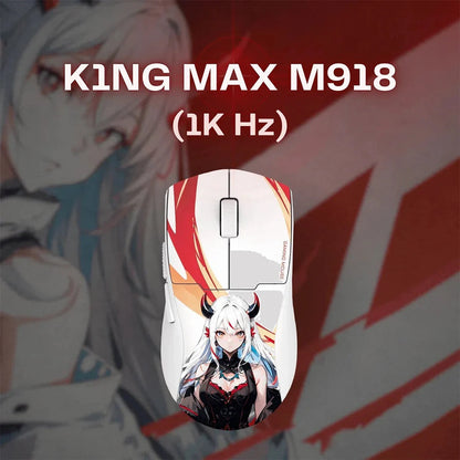 Redragon M918 KING Max AKG PRO 26K DPI Anime Wireless Gaming Mouse (White)