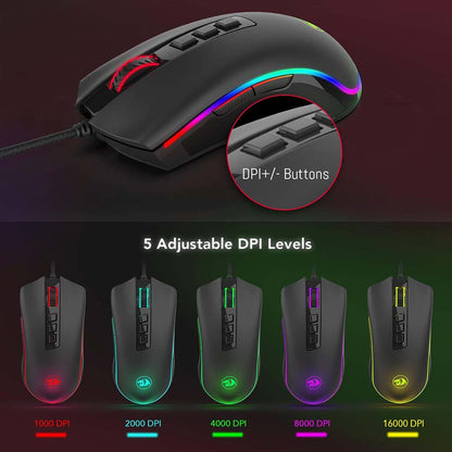 Redragon M711-Fps-1 Cobra 32K DPI RGB Wired Gaming Mouse
