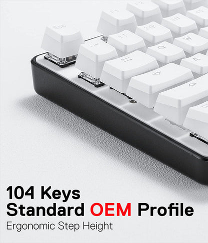 Redragon A130 Scarab Pudding Keycaps (White)