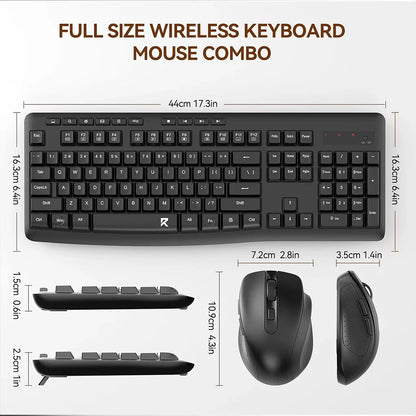 Redragon BS-7367B Wireless Keyboard and Mouse Office 2-in-1 Combo