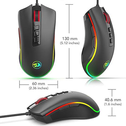 Redragon M711 Cobra Chroma Black 7 Programable Button Wired Gaming Mouse