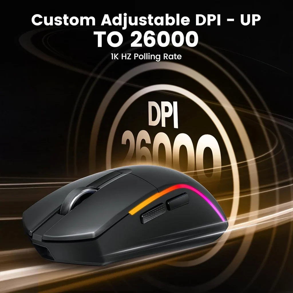 Redragon M816 PRO Deicide tri-mode 26K DPI RGB Gaming Mouse