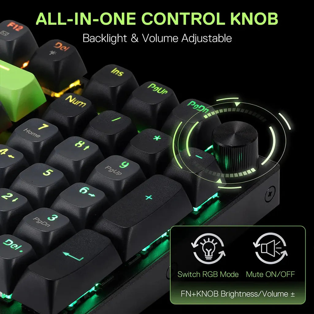 Redragon K740 Dharma Wired Mechanical Keyboard with Linear Dragon Chant Switch
