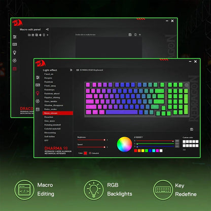 Redragon K740 Dharma Wired Mechanical Keyboard with Linear Dragon Chant Switch
