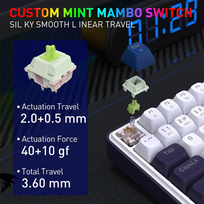 Redragon K744 PRO FAYE Wireless Gasket design keyboard with Mambo Switches