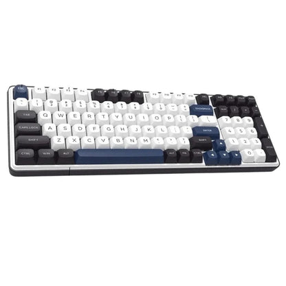 Redragon K744 PRO FAYE Wireless Gasket Design Keyboard with Mambo Switches (White & Black)