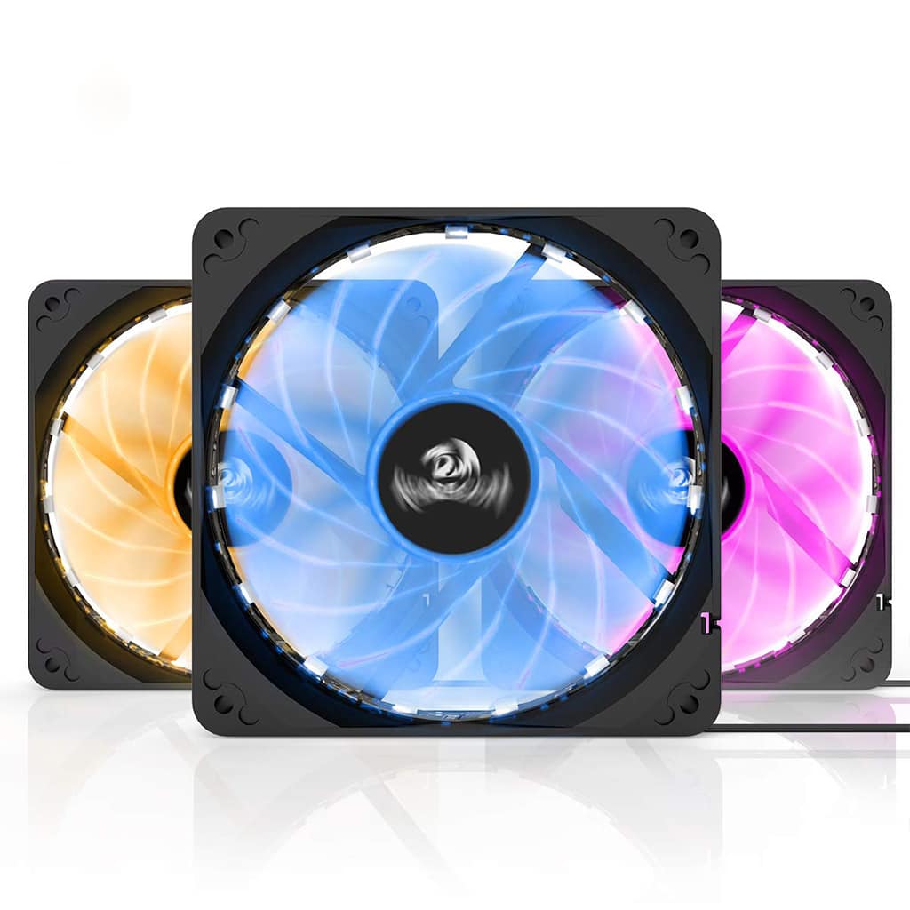 Redragon GC F006 Computer Case 120mm PC Cooling Fan (Pack of 3)