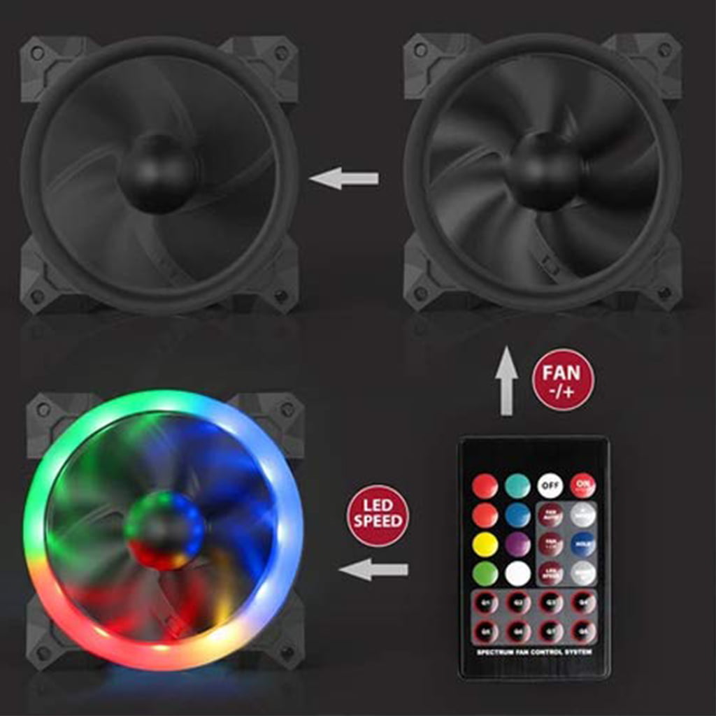Redragon GC F008 Computer Case 3×120mm PC Cooling Fan