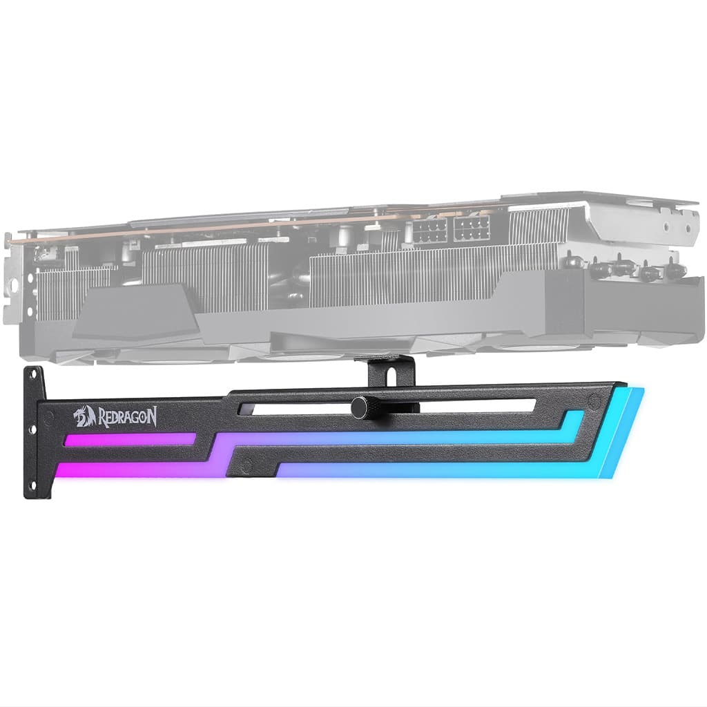 Redragon GCP03 Black ARGB Graphics Card Support Bracket