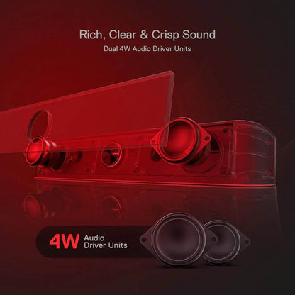 Redragon GS560 Adiemus Black RGB Dual 4W Audio Driver Soundbar